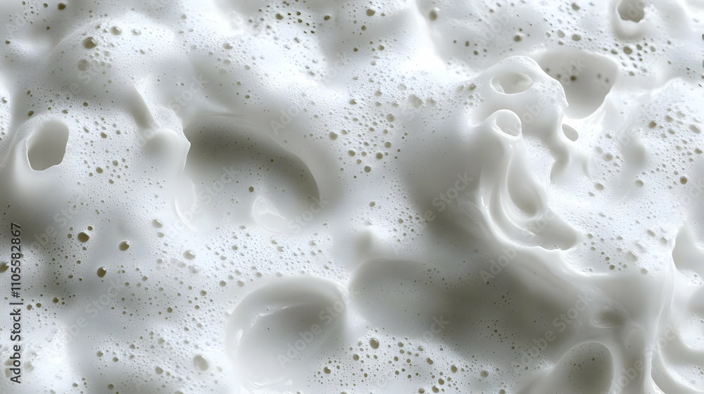 Textured White Foam Abstract Background, Bubbles Close Up Textured White Foam Abstract Background, Bubbles Close Up