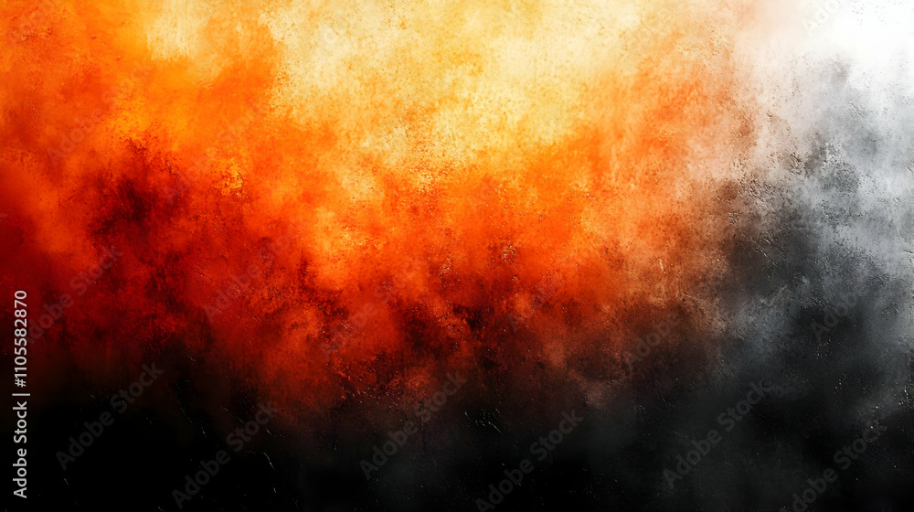 Fiery Abstract Texture: Gradient Hues of Orange & Black Fiery Abstract Texture: Gradient Hues of Orange & Black