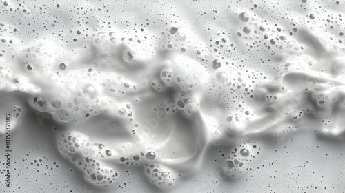 Wallpaper Mural Abstract Foam Texture: Bubbles, Lather, Close-up, White, Creamy, Swirls, Airy, Light, Soft, Elegant Torontodigital.ca