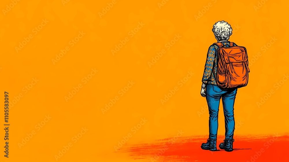 Older adventurers with sturdy backpacks resting on a wooden bench by a tranquil lakeside during a serene nature hike