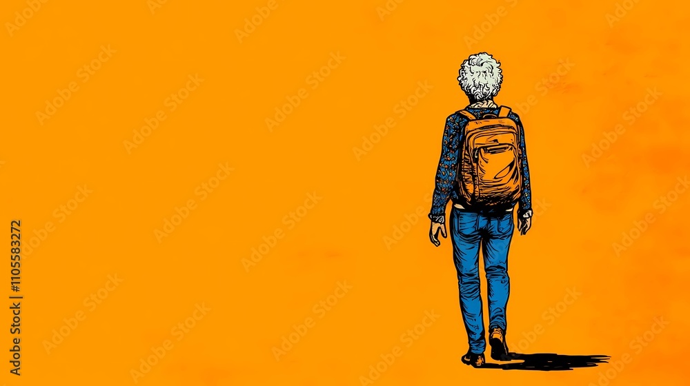 Older adventurers with sturdy backpacks resting on a wooden bench by a tranquil lakeside during a serene nature hike Older adventurers with sturdy backpacks resting on a wooden bench by a tranquil lakeside during a serene nature hike