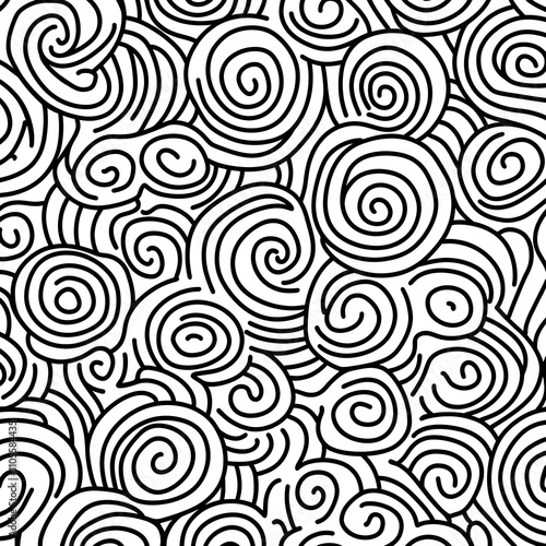 Creative coloring adventure with spirals home coloring page cozy environment artistic viewpoint mindfulness concept