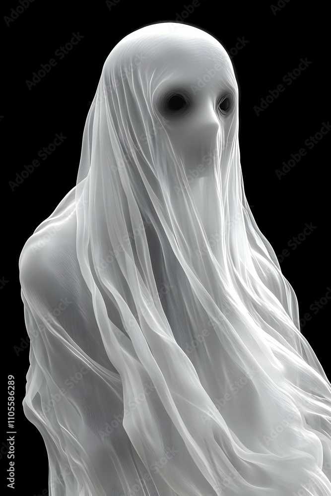 Ethereal 3D Ghost Illustration Ethereal 3D Ghost Illustration