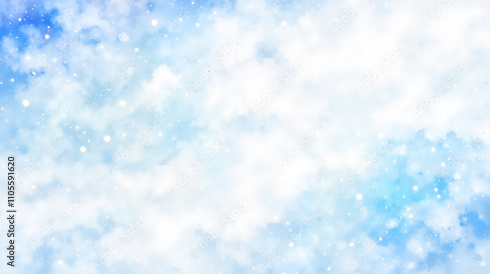 Radiant snowflake background with a frosty blue glow Radiant snowflake background with a frosty blue glow