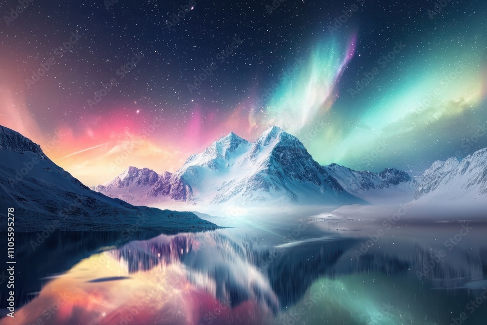 Witness the northern lights dance over the arctic landscape a soft color gradient and ethereal light experience Witness the northern lights dance over the arctic landscape a soft color gradient and ethereal light experience