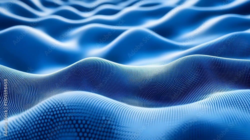 Abstract Blue Wavy Surface Digital Pattern Design Abstract Blue Wavy Surface Digital Pattern Design