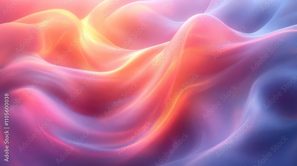 Abstract flowing ribbons with glowing pastel highlights, smooth gradients, and intricate finishes Abstract flowing ribbons with glowing pastel highlights, smooth gradients, and intricate finishes
