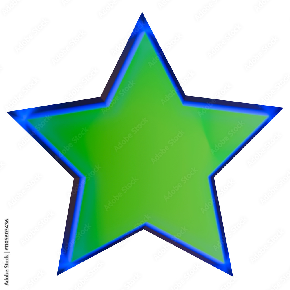green star on a transparent background green star on a transparent background