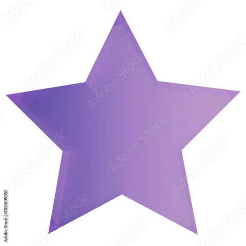 purple star on a transparent background
