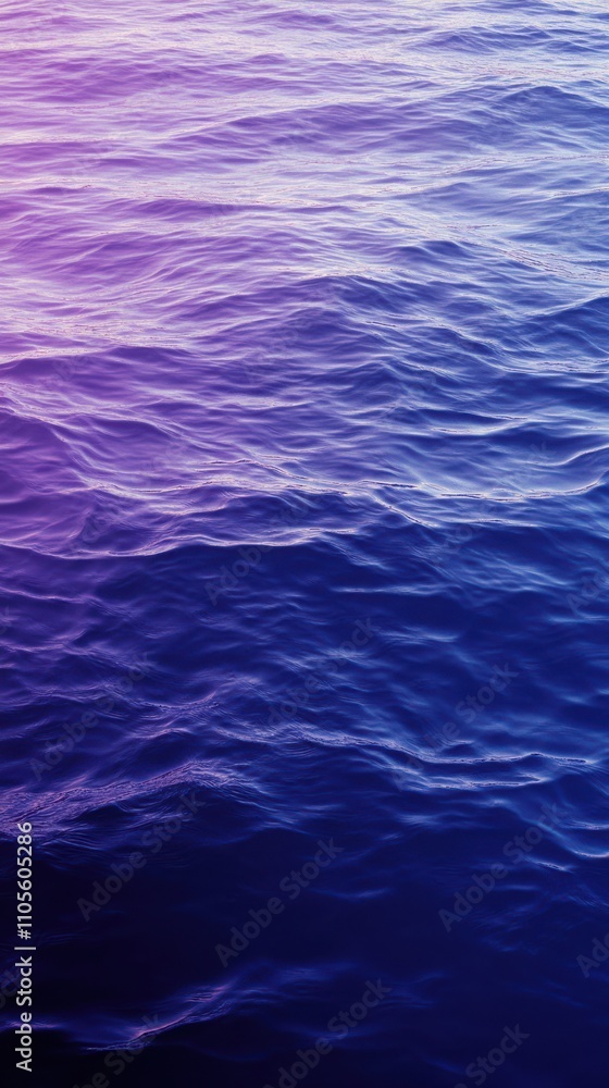Water Wave Elements on a Blue Gradient Background
