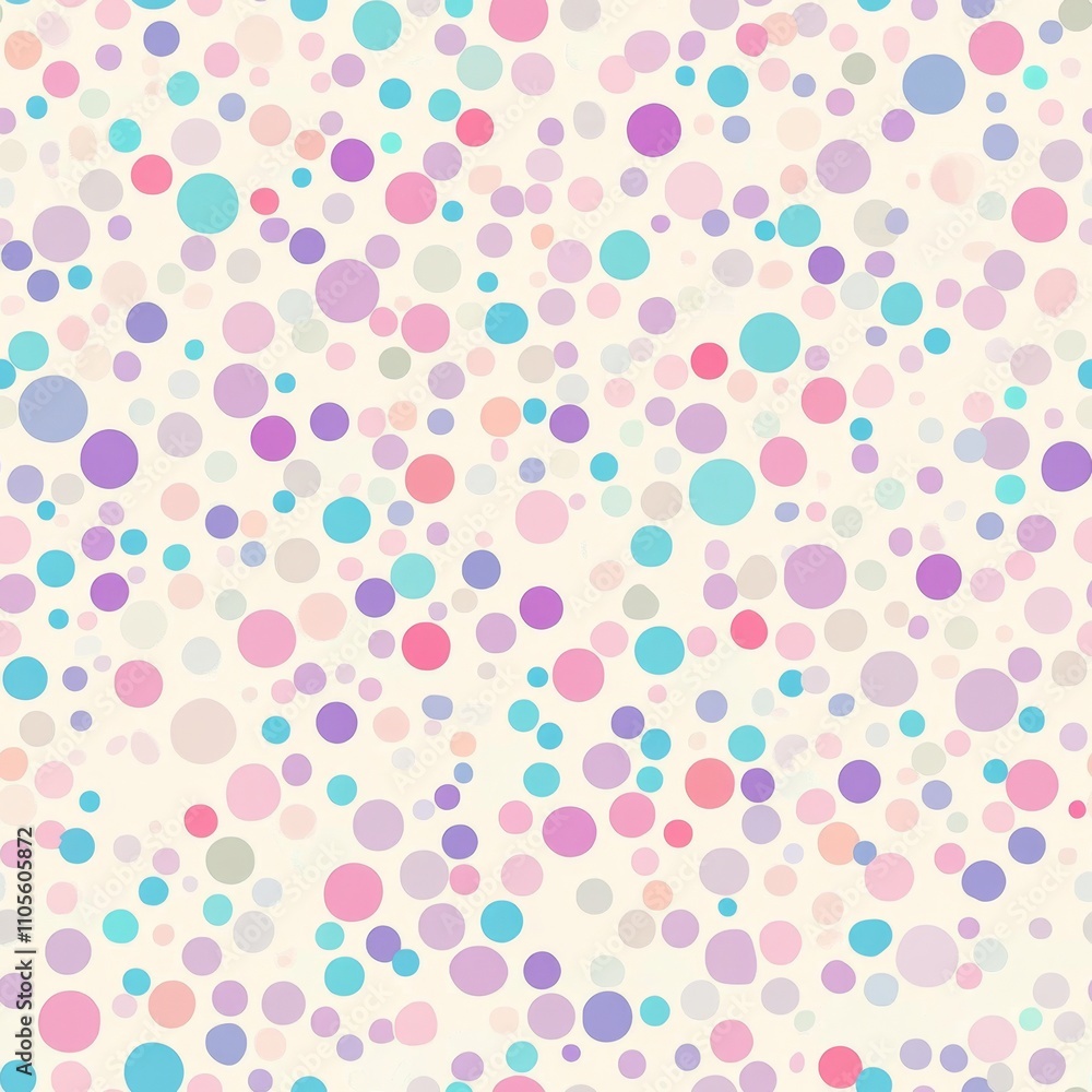 Pastel Circle Pattern Background Design Pastel Circle Pattern Background Design