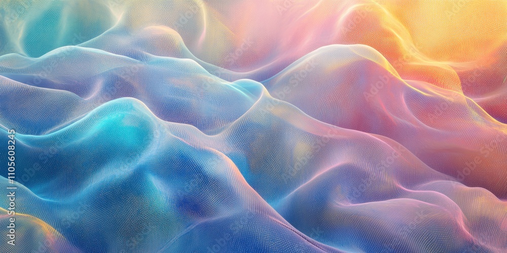 Obraz premium Data Streams and Grids Use flowing data streams grids