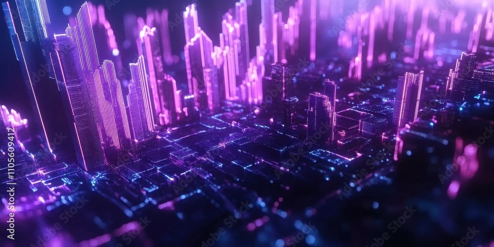 neon waves of technology and cryptocurrency modernity neon waves of technology and cryptocurrency modernity
