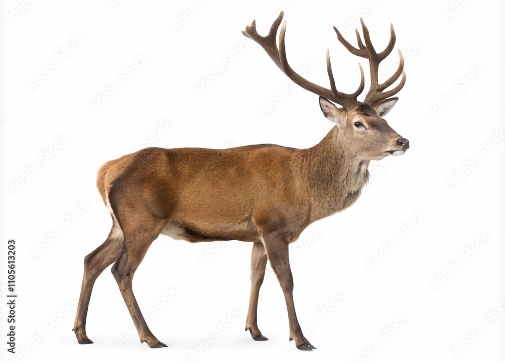 deer isolated on white background deer isolated on white background