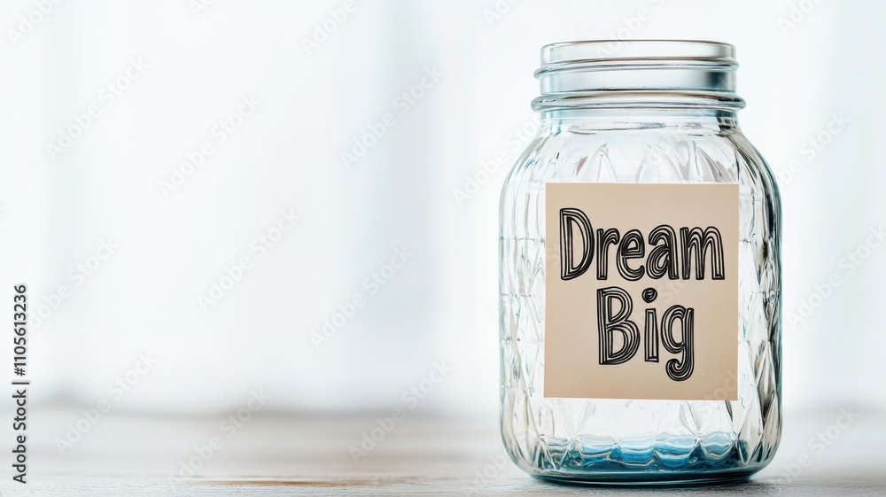 A glass jar with a note that reads A glass jar with a note that reads