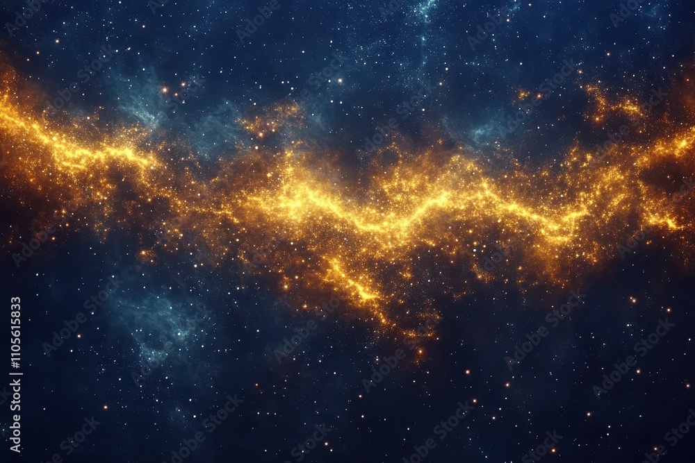 Brilliant Golden Fireworks on Night Sky Blurred Background. Brilliant Golden Fireworks on Night Sky Blurred Background.