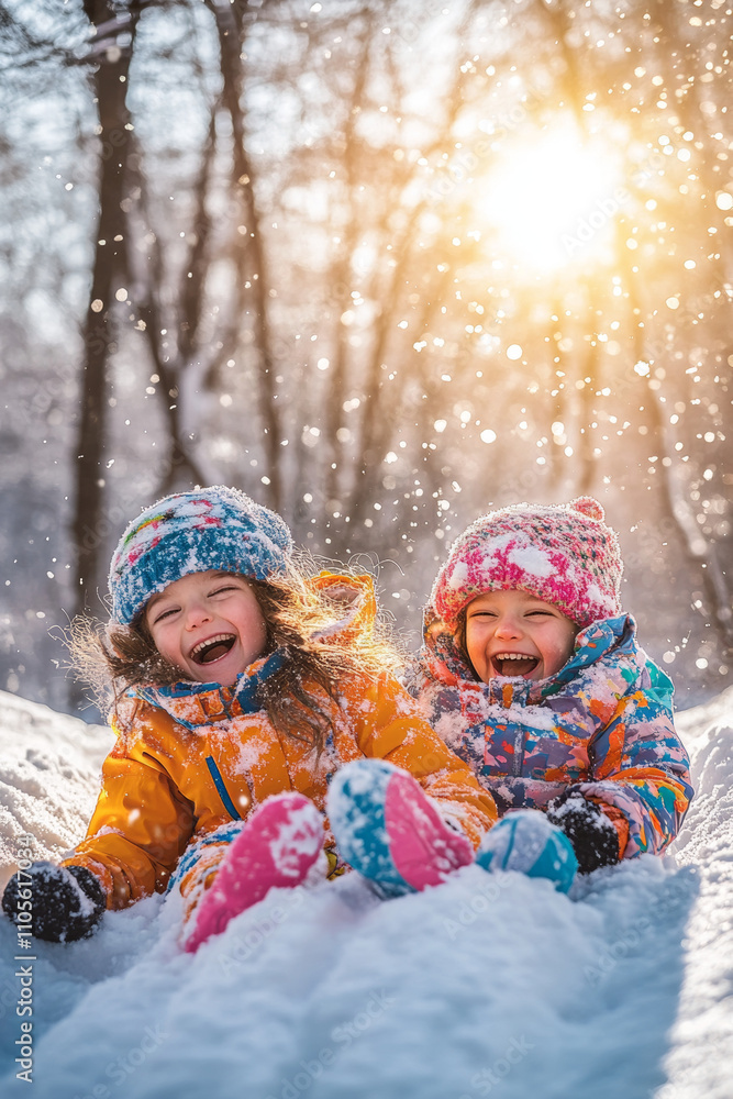 children_playing_in_the_snow children_playing_in_the_snow