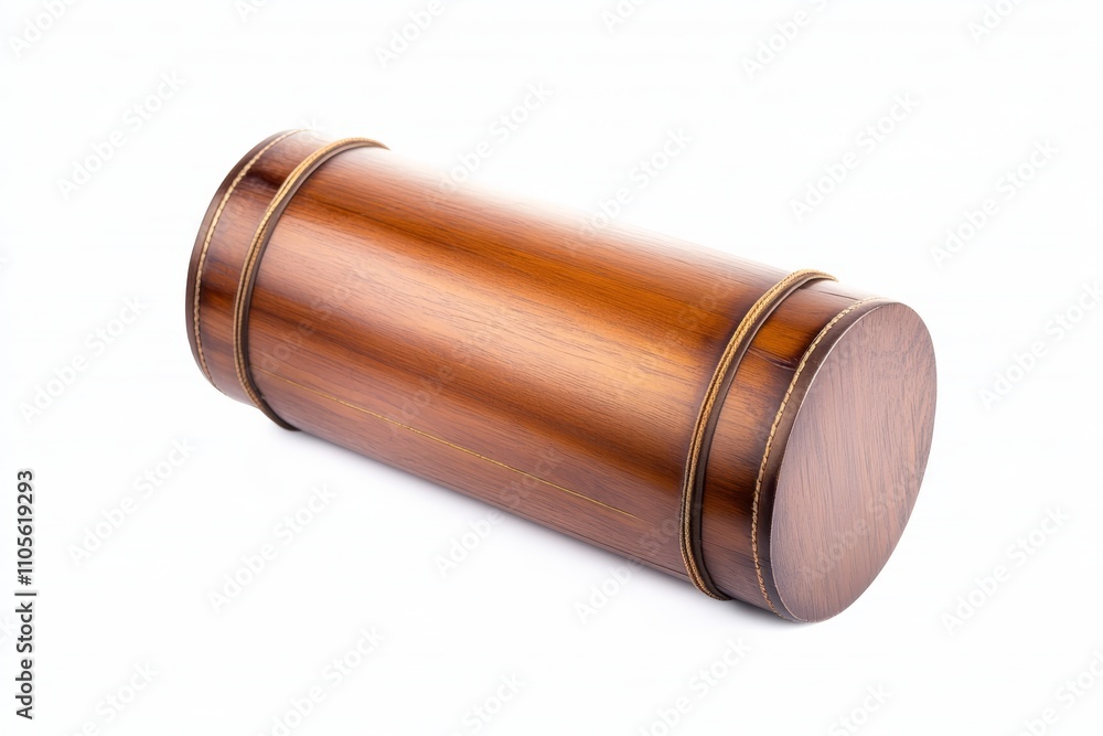Cylindrical telescope box isolated on a white background Cylindrical telescope box isolated on a white background