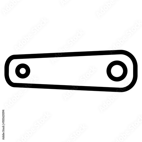 Crank Parts Road Line Icon