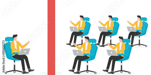 Different choices, business concept, illustration
