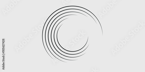 Spiral sound wave rhythm line dynamic abstract vector background