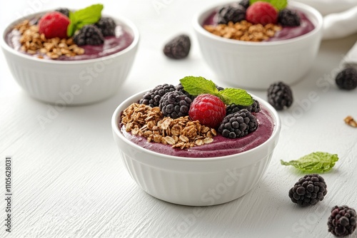 Top-down acai bowl photography stunning superfoods and nutrition