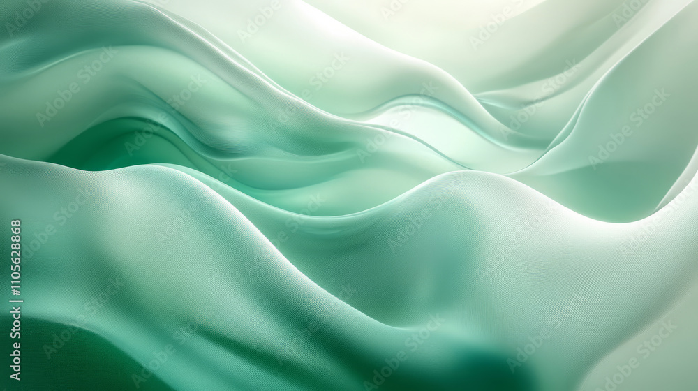 Mint green silk textile fabric texture abstract background Mint green silk textile fabric texture abstract background