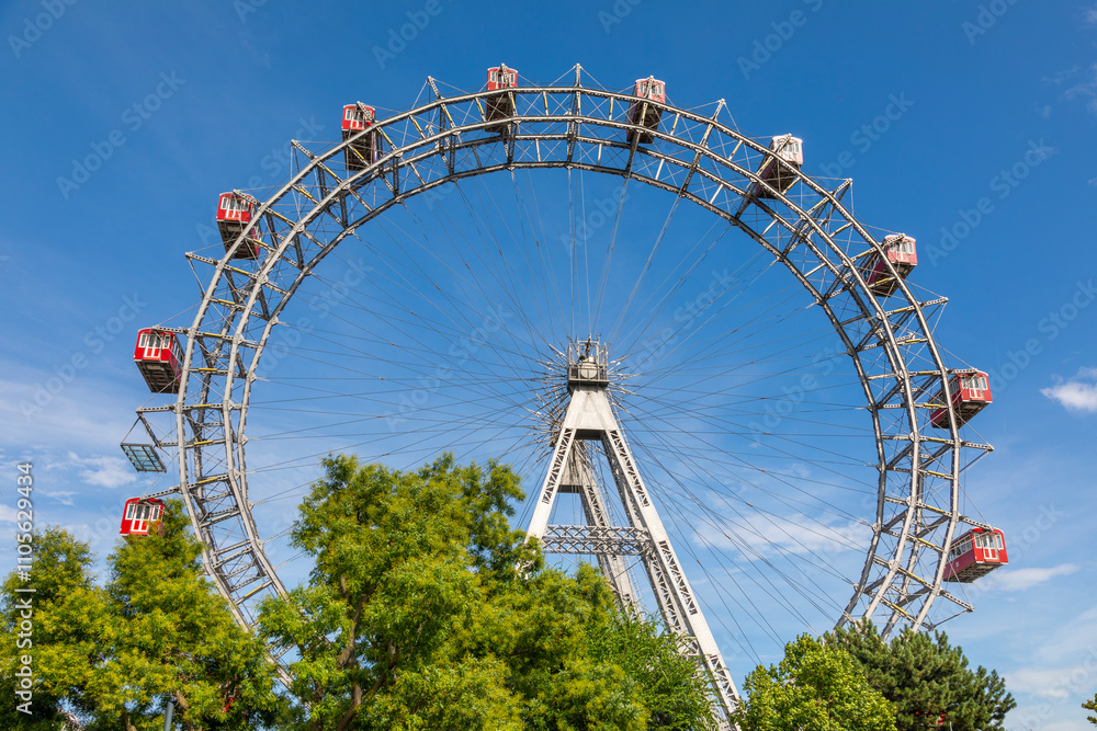 Riesenrad, Giant Ferris Wheel, Prater, Vienna, Austria Riesenrad, Giant Ferris Wheel, Prater, Vienna, Austria