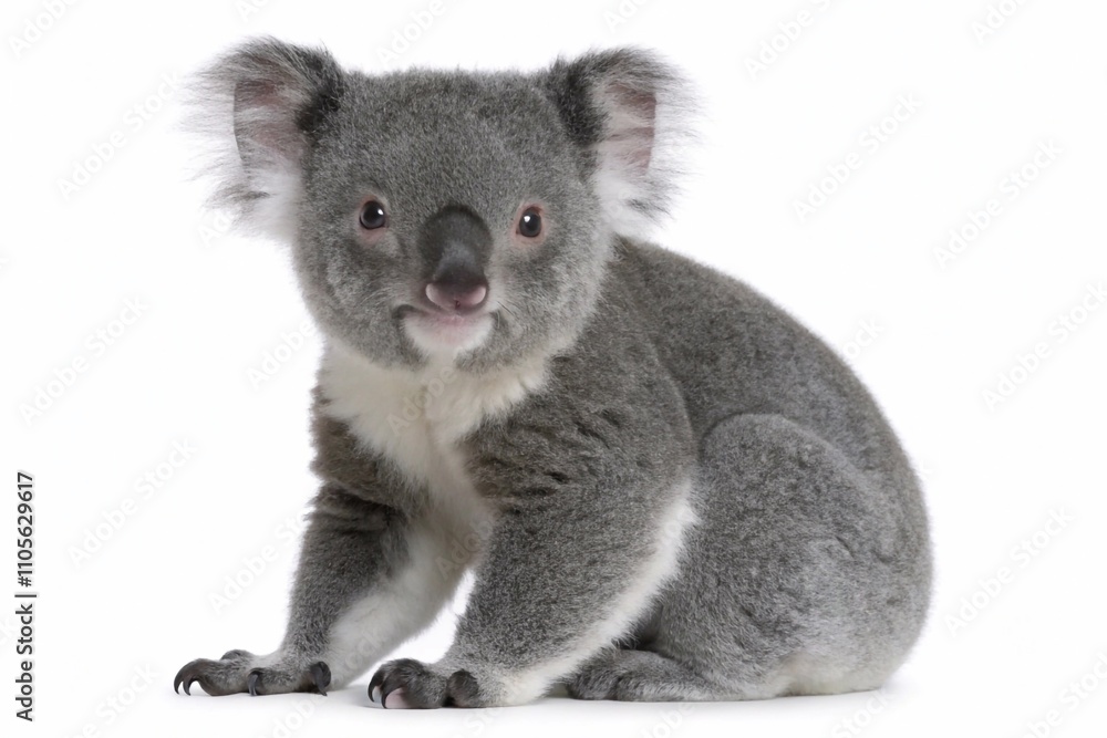 Obraz premium koala isolated on white background 