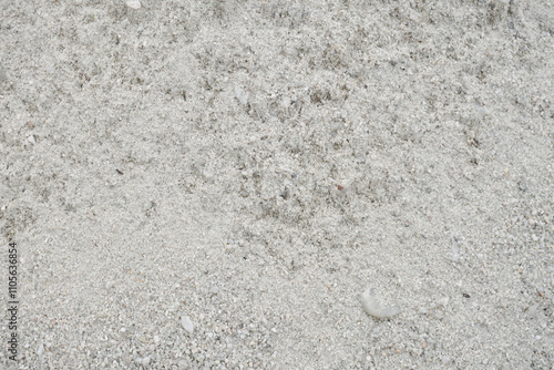 Close-up of light gray construction sand 