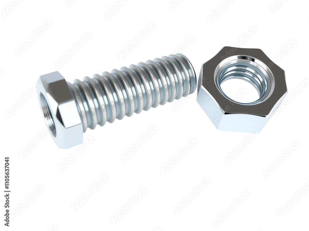 bolt and nut isolated on transparent background bolt and nut isolated on transparent background