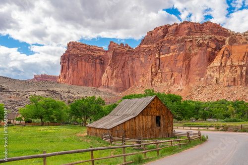 Fruita Barn, Capitol Reef National Park, Utah, Western United States, United States of America, North America photo