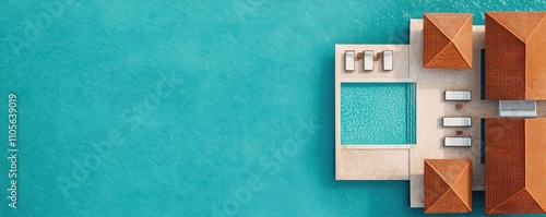 Wallpaper Mural Elevated perspective on luxury tropical resort investments Torontodigital.ca