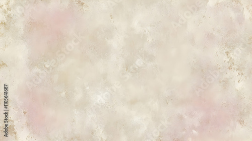 Abstract Beige and Brown Watercolor Background Texture with Subtle Pink Hues