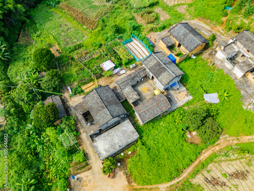 A small mountain village in Fengkai County, Zhaoqing, Guangdong photo