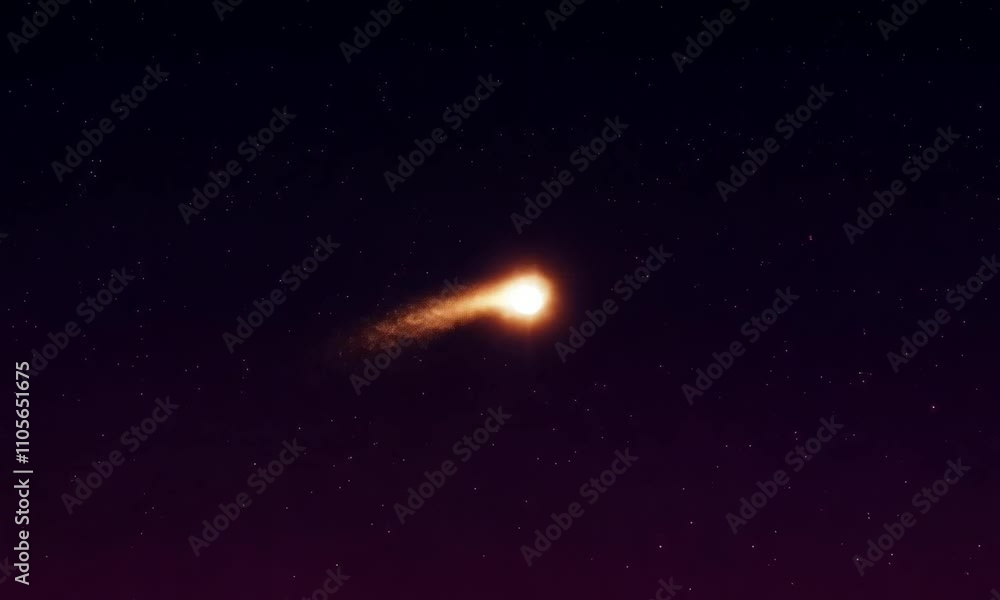 visual effect of meteor fall animation in dark background visual effect of meteor fall animation in dark background