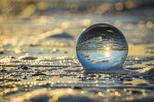 Sunset in a ball photo