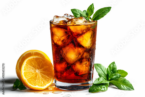 Refreshing Iced Tea with Lemon and Mint