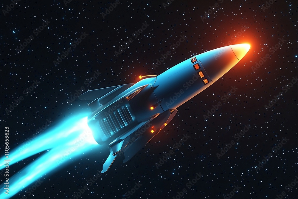 rocket in space rocket in space