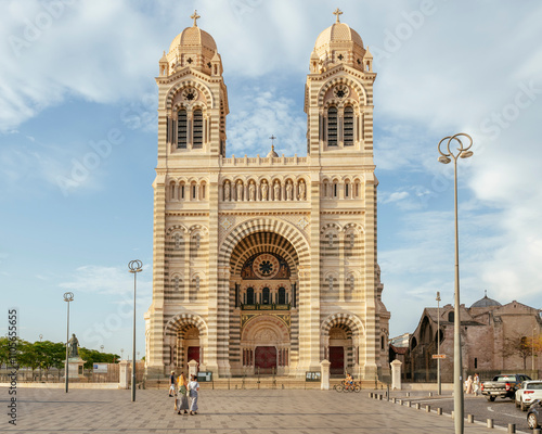 Marseille cathedral or Cathedral La Major, Marseille, Bouches du Rhone, Provence Alpes Cote d'Azur, France photo