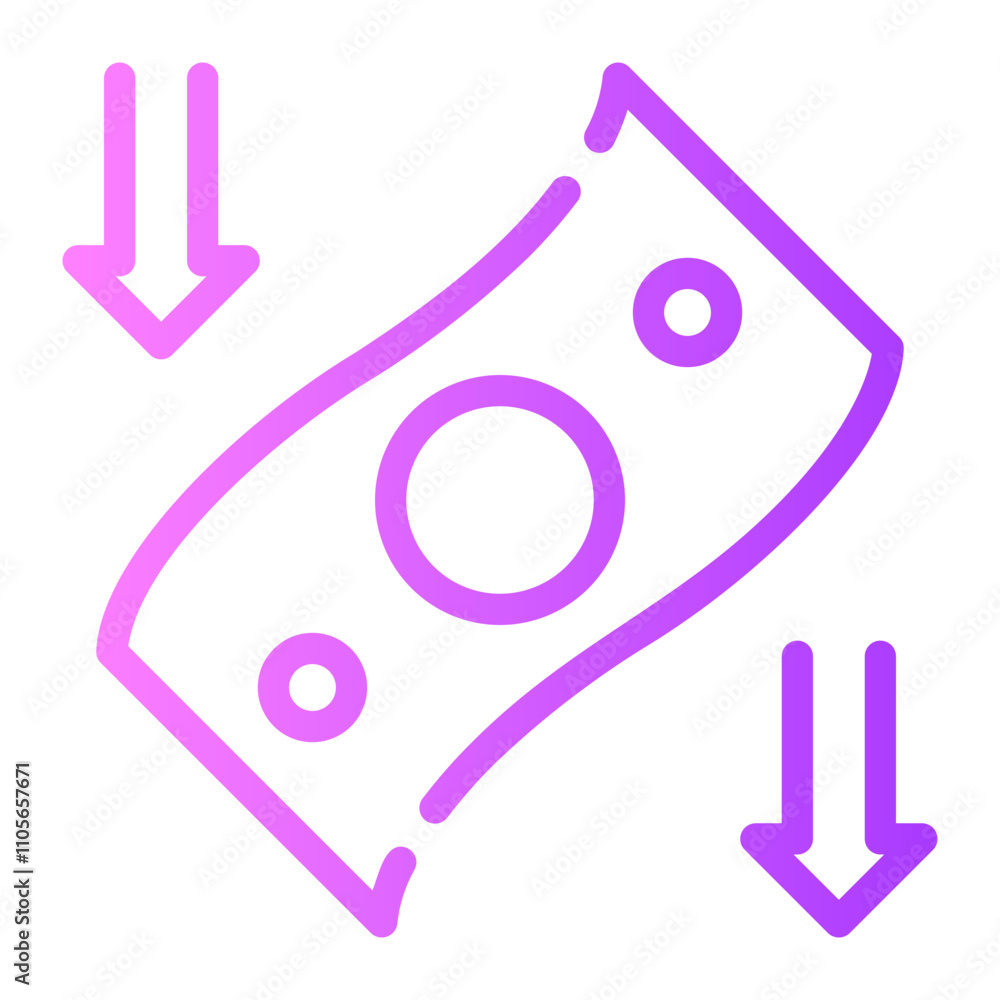 bankrupt gradient icon bankrupt gradient icon