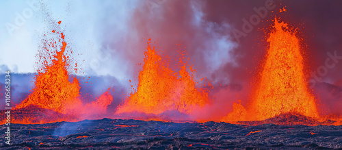 Wallpaper Mural flowing lava Torontodigital.ca