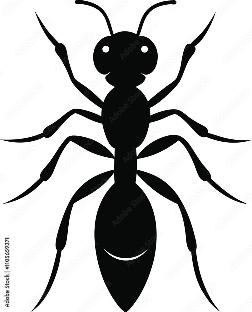 High Quality Ant Vector Silhouette High Quality Ant Vector Silhouette