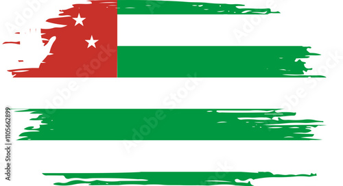 Brush On Abkhazia Flag