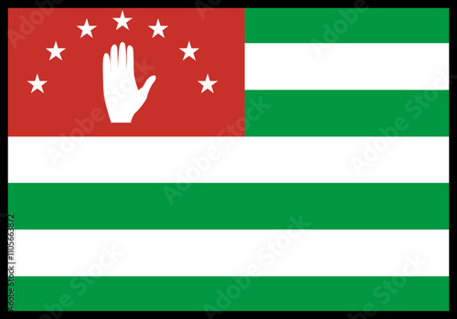 Abkhazia Flag rectangle Icon