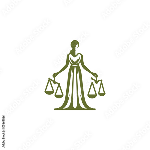 justice goddess logo