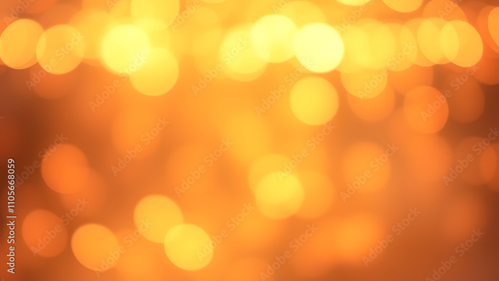 A bokeh light background with vibrant golden A bokeh light background with vibrant golden