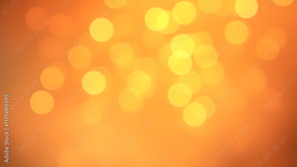 A bokeh light background with vibrant golden A bokeh light background with vibrant golden