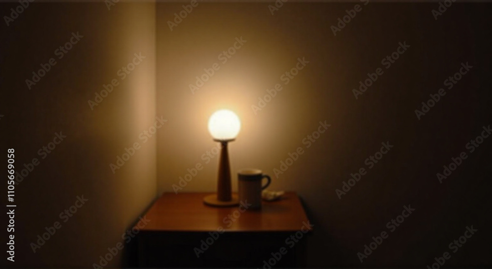 light bulb on the table light bulb on the table