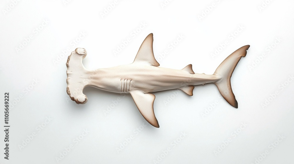 Fototapeta premium Fearsome Grey Shark Gliding Through Underwater Marine Ecosystem